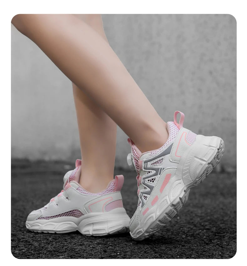 Children Casual Shoes for Girls Breathable Mesh Sneakers for Kids Summer Comfortable Outdoor Walking Shoes Fashion Sports Shoes