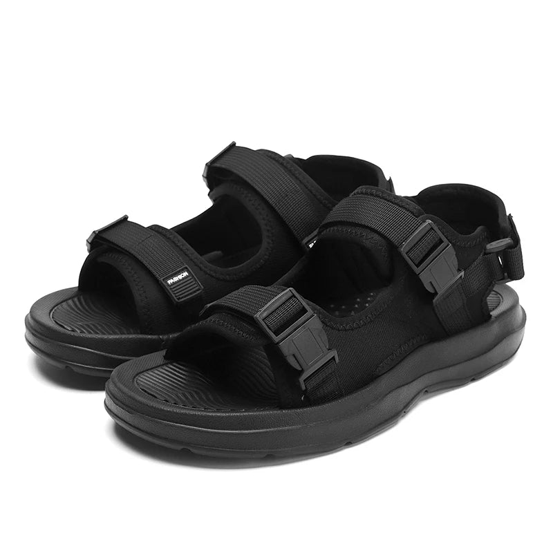 A Pair of New Men's Sandals, Summer Style, Far-Moving, Fashionable, Wear-Resistant, Sand-Resistant, Casual and Versatile Beach Shoes