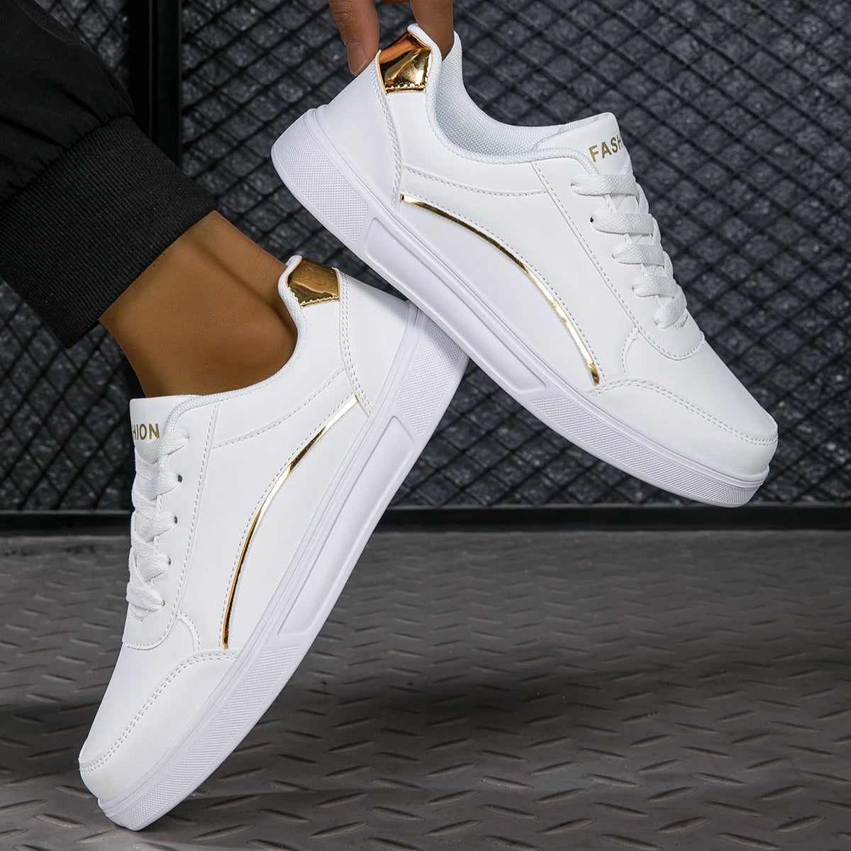 MAEDEF Women Casual Shoes New White Women's Vulcanize Shoe Breathable Lace-Up Women Sneakers Womens Sneaker Platform Flats Shoes