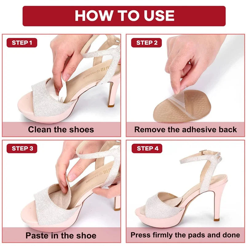 Silicone Forefoot Insert Metatarsal Pads for Women High Heels Sandals Non-slip Ball of Foot Cushions Pads for Feet Pain Relief
