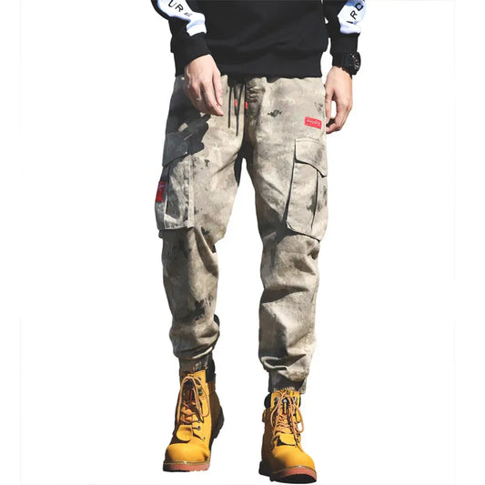 Workwear Camouflage Pants for Men - High-end Spring/autumn New Style Pants, Loose Fit, Casual, Rolled Cuffs, Durable