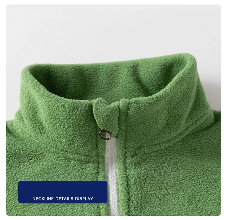 Children's Clothing   Autumn Winter Fleece Thicken Warm  Outwear Cute Cardigan Jackets Coats for  Kids Coats Jackets for Boys