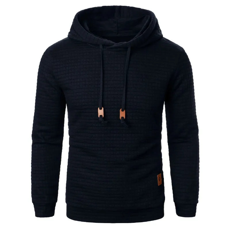 New Outdoor Men's Long Sleeve Hoodie Sweatshirts Autum Breathable Solid Color Coats Sport Streetwear Pullover Tracksuit Men