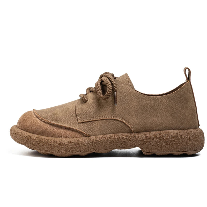 Luxury Brand Men's Casual Shoes Fashion Handmade Walking Shoes Lightweight Leisure Footwear Outdoor Sneakers Leather Work Shoes
