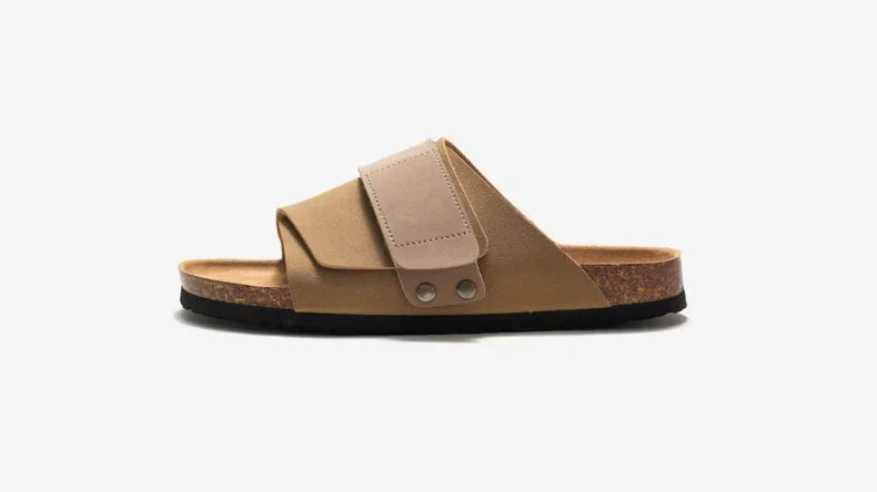 Wmen's Cork slippers casual breathable comfort sandals summer flip flops beach Muller outdoor fashion men‘s shoes