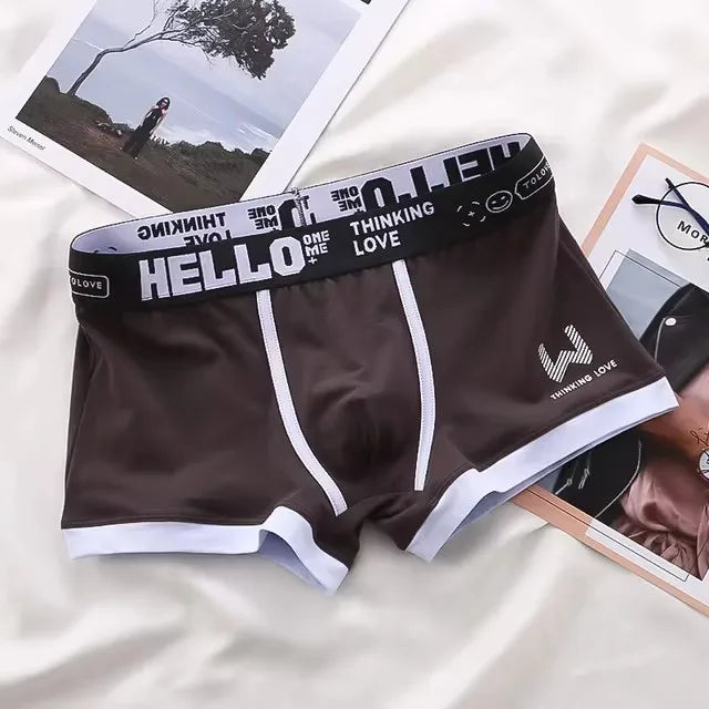 Men's Underwear Cotton Underwear Letter Waistband Comfortable Breathable Soft High Elasticity Boxer Fashion Casual Sports Shorts
