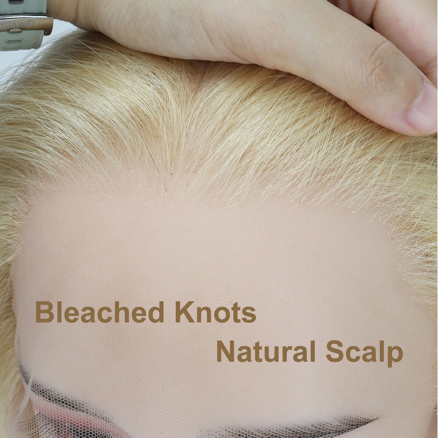Invisiable Knots Wig for Women 22inch Real Virgin European Human Hair Wig HD Lace with Fabric Natural Hairline Soft Breathable