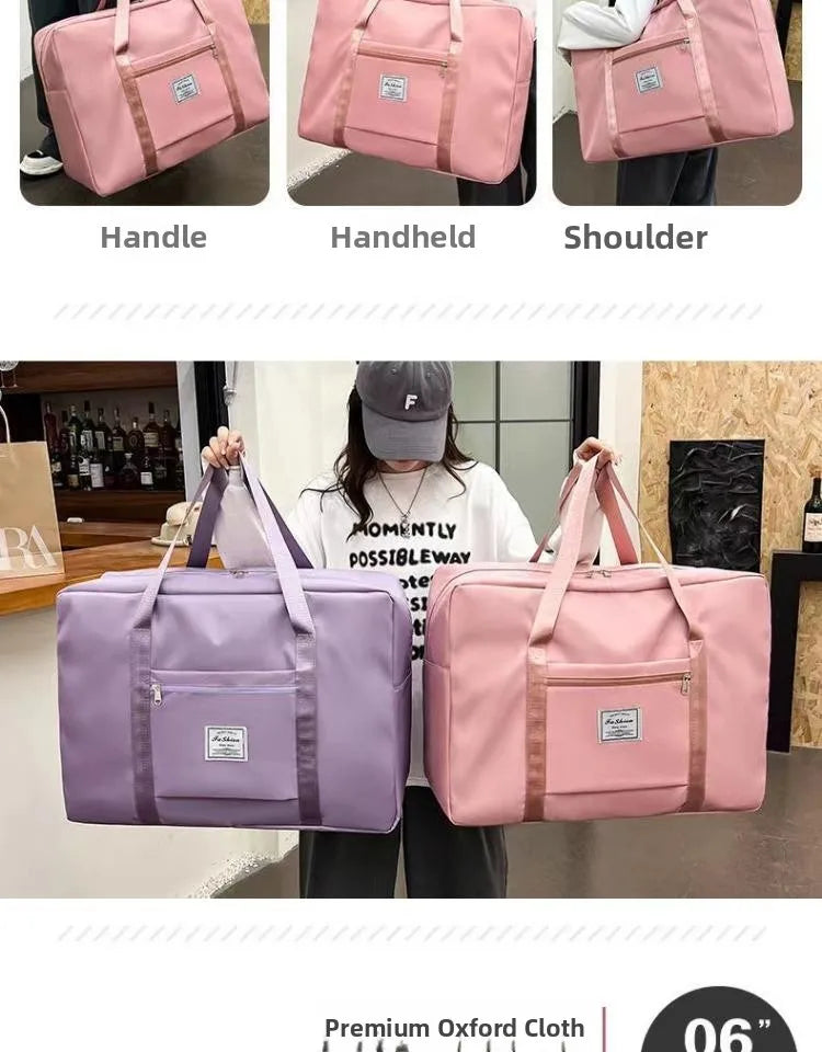 Large Capacity Casual Handbag for Men And Women Student Clothing Storage Bag Maternity Bag Travel Bag Polyester Material