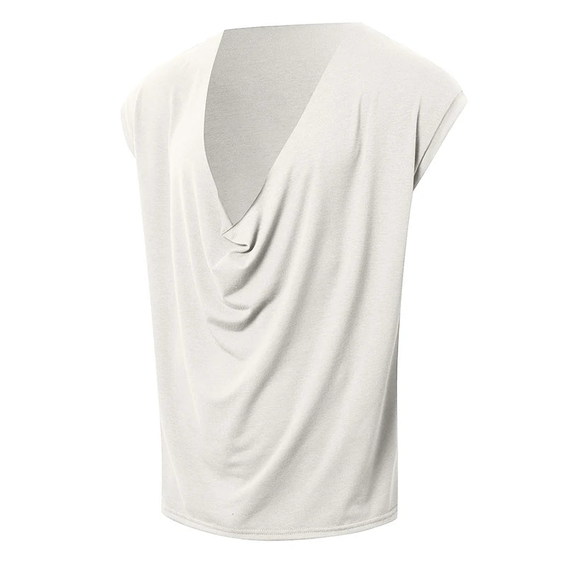 New Summer Men's Skinny Gym Tank Tops Leisure Popular Sleeveless Sportwear Fashion Loose Solid Color Bodybuilding Vest S-2XL