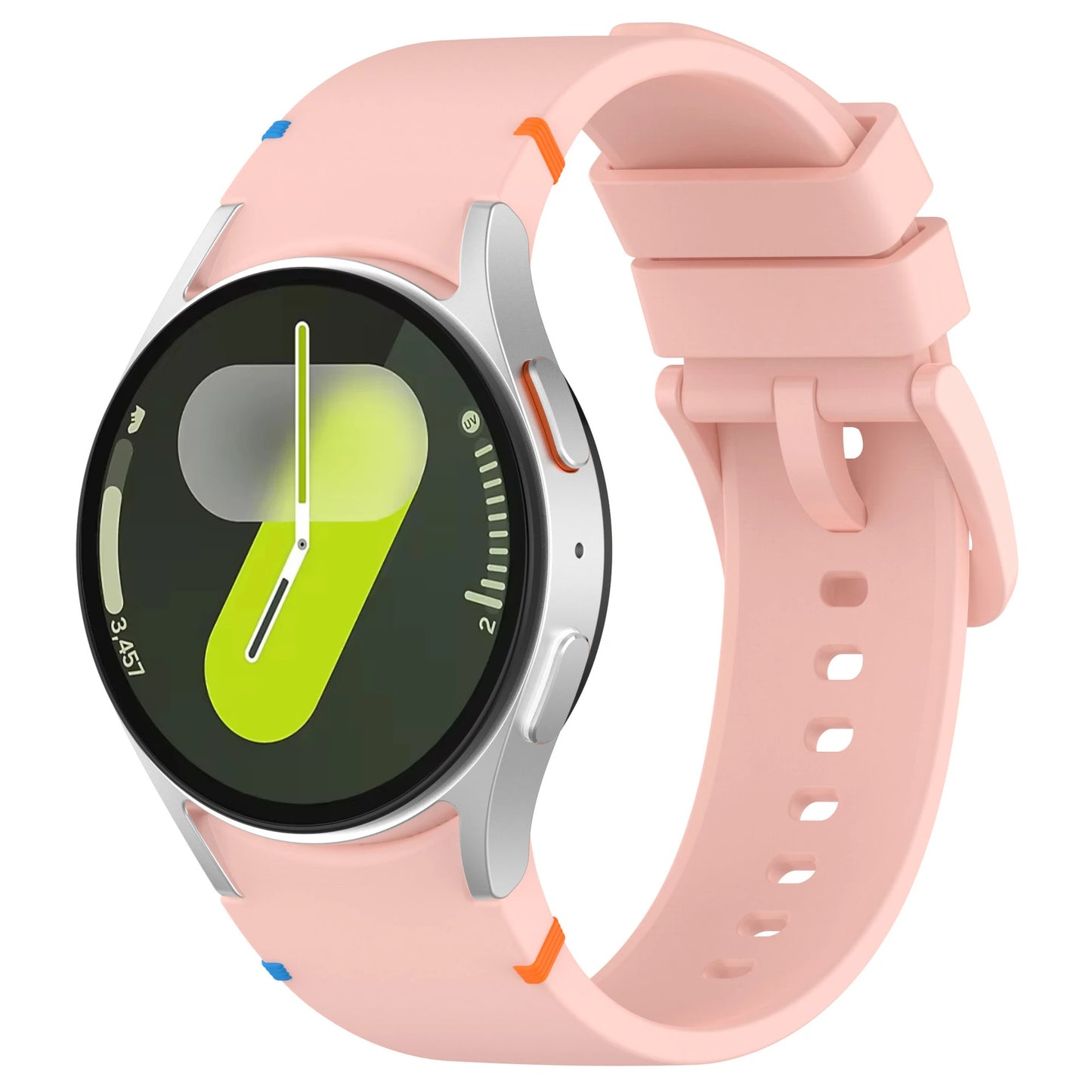 Silicone Strap for Samsung Galaxy Watch 7 6 5 4 44mm 40mm Original No Gaps Sports Band Accessories for 6/4 Classic 47mm 46mm43mm