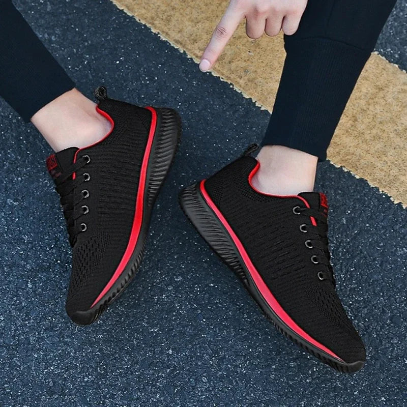 Men's and Women's Walking Knitted Shoes, Fashionable, Breathable, Sports, Fitness, Lightweight Sports Shoes, Casual Shoes, 2025