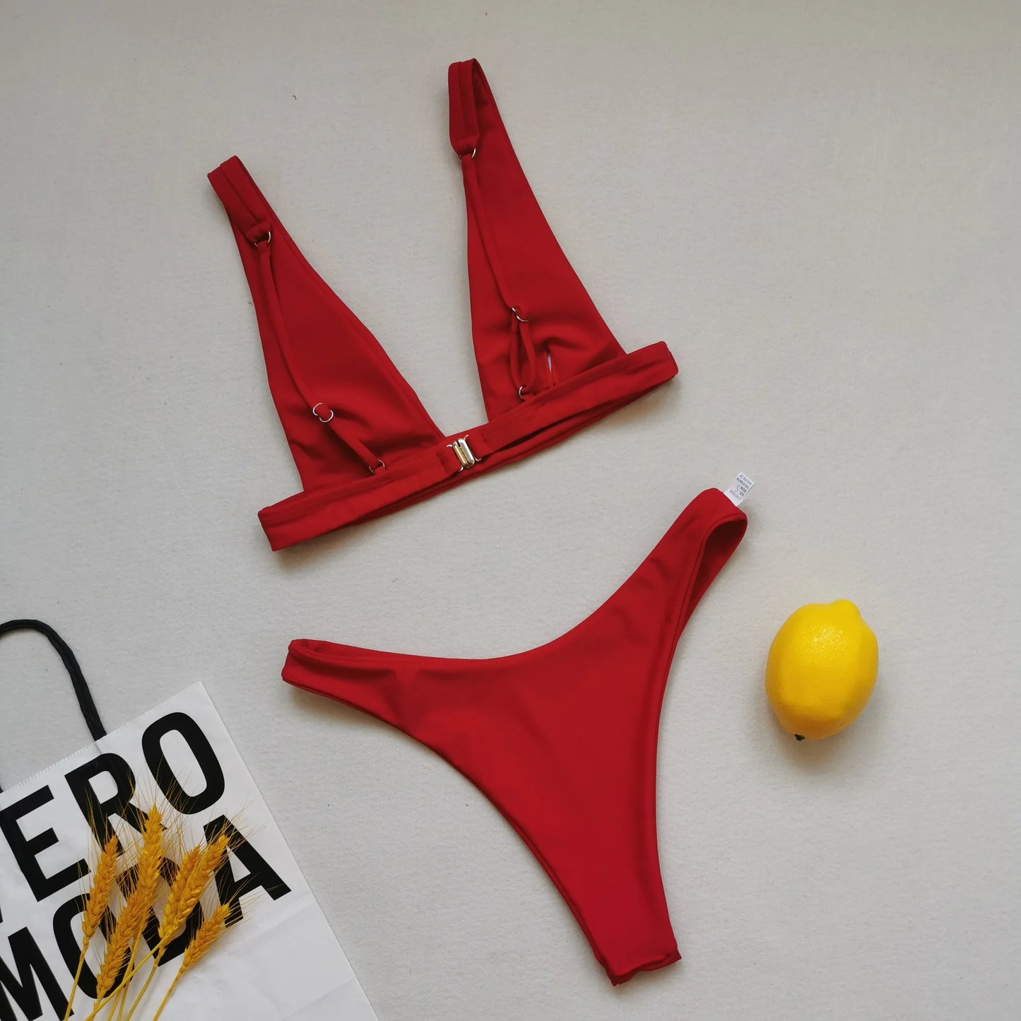 Swimsuit Woman 2023 Sexy Lingerie V-neck Swimwear Two Pieces Swimsuit Female Low Waist Bikini Set Brazilian Bathing Suit