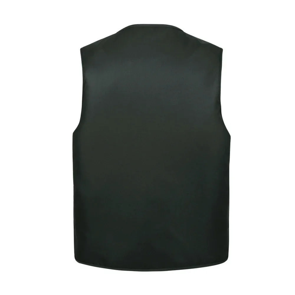Men Large Size XL-4XL Motorcycle Casual Vest Male Multi-Pocket Tactical Fashion Waistcoats High Quality Masculino Overalls vest