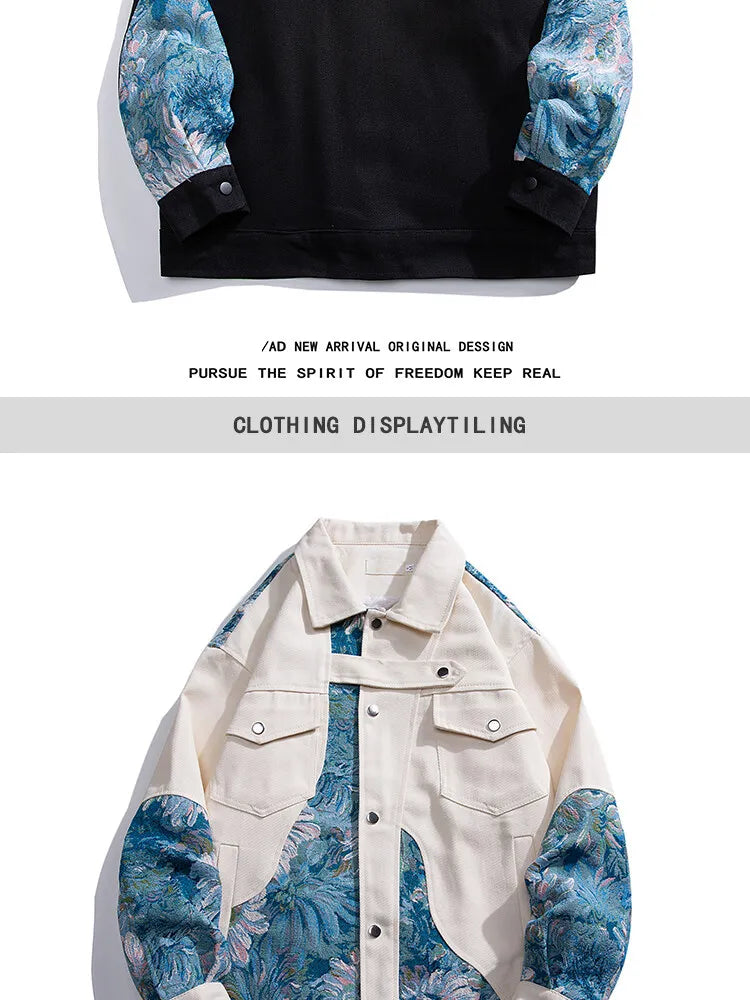 Mens Streetwear Jacket Men Woman Embroidered Jacket Male Outwear Loose Coat Original High Quality Fashion Bomber Jackets