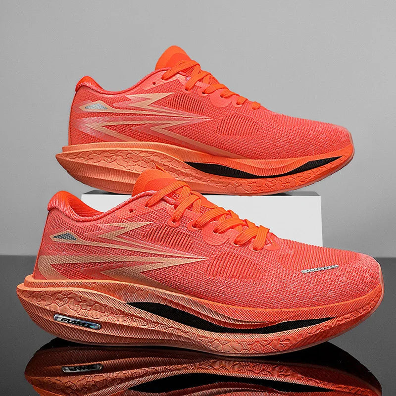 Men Running Shoes New Carbon Board Marathon Sports Shoes Breathable Lightweight Trend Women's  Athletic Sneakers