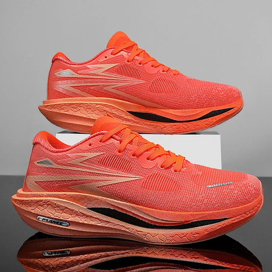 Men Running Shoes New Carbon Board Marathon Sports Shoes Breathable Lightweight Trend Women's  Athletic Sneakers