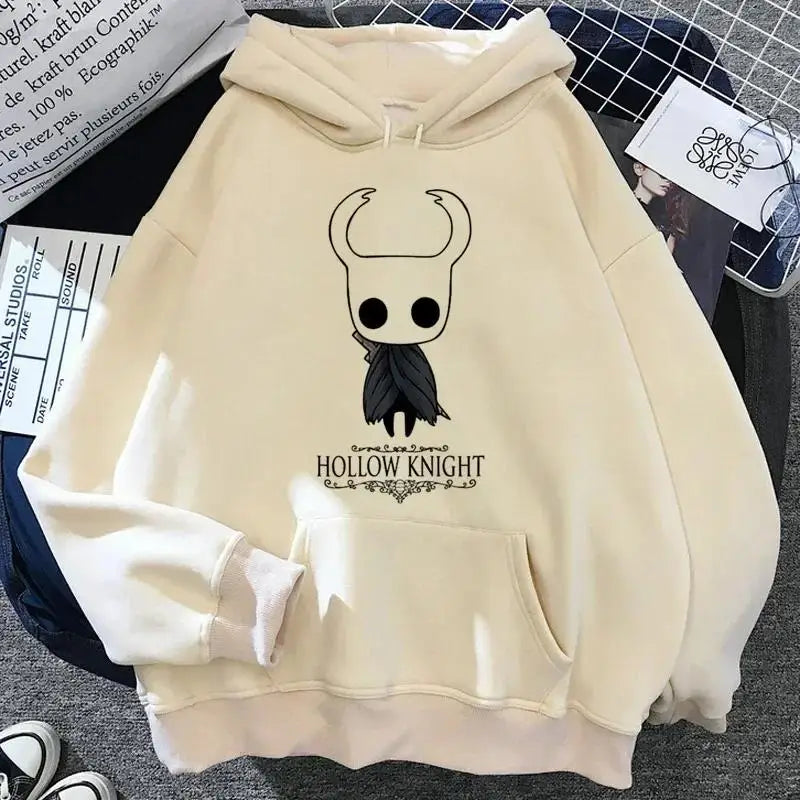Hollow Knight Hoodies Men Korea Ulzzang Grunge Y2k Aesthetic Fmale Autumn and Winter Pullover Hoddies Streetwear Graphic