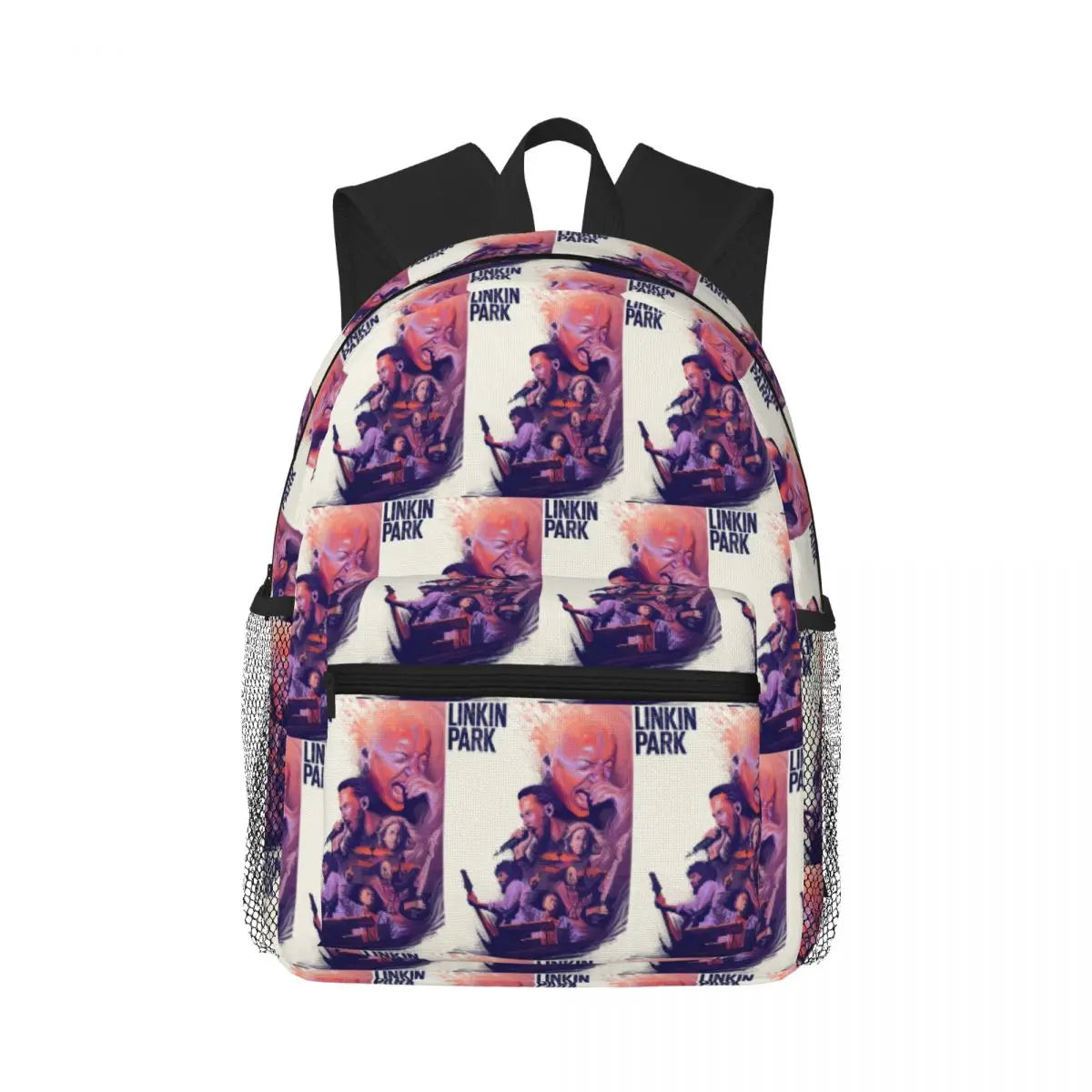 L-Linkin-S P-Park-S Band Student Backpack School Bag Hiking Travel Daypack for Boys Girls Fashion Bookbag Shoulder Bags