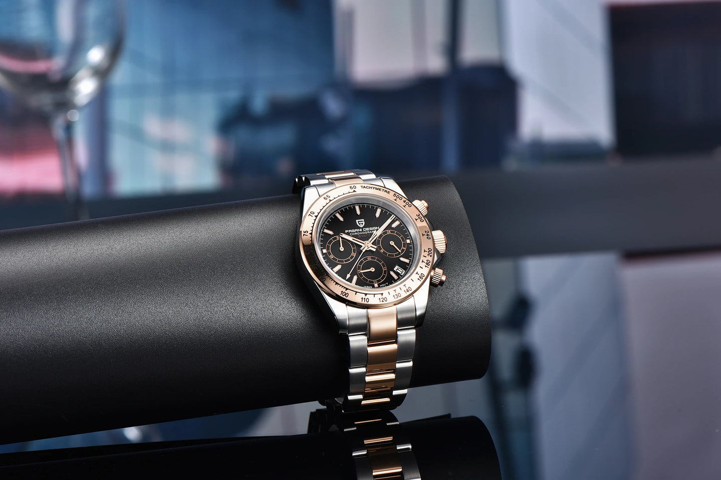 2026 New PAGANI DESIGN Rose Gold Chronograph Men's Watches Luxury Quartz Watch For Men Automatic Date Stainless steel Wristwatch