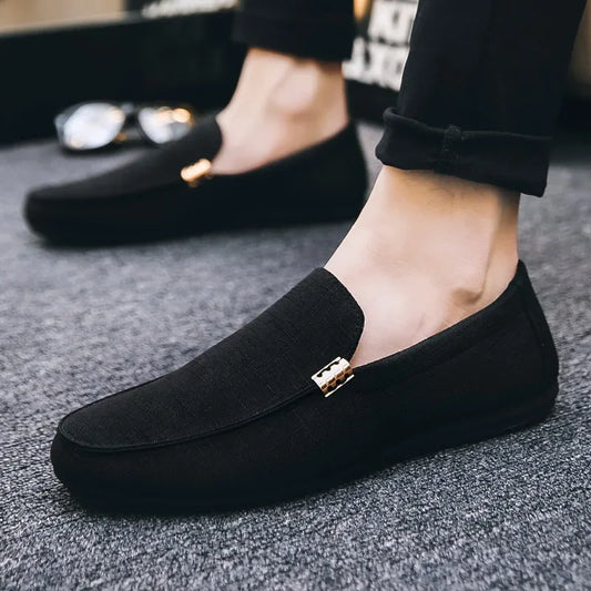 Men's Casual Shoes Soft Sole Loafers High Quality Slip on Sneakers Comfortable Men Driving Shoes Formal Party Flats Plus Size 46