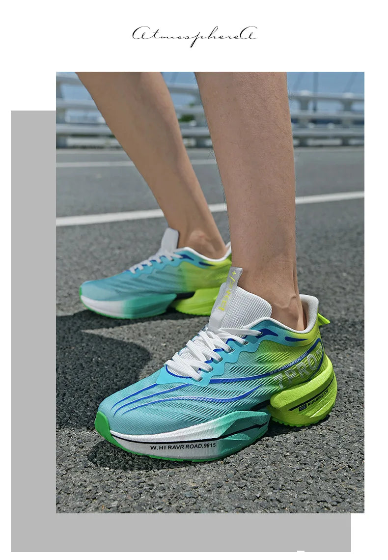 New Men's Running Shoes Non-slip Cushioning Racing Carbon Plate Sneakers Light Tennis Cross Training Shoes Trail Running Shoes
