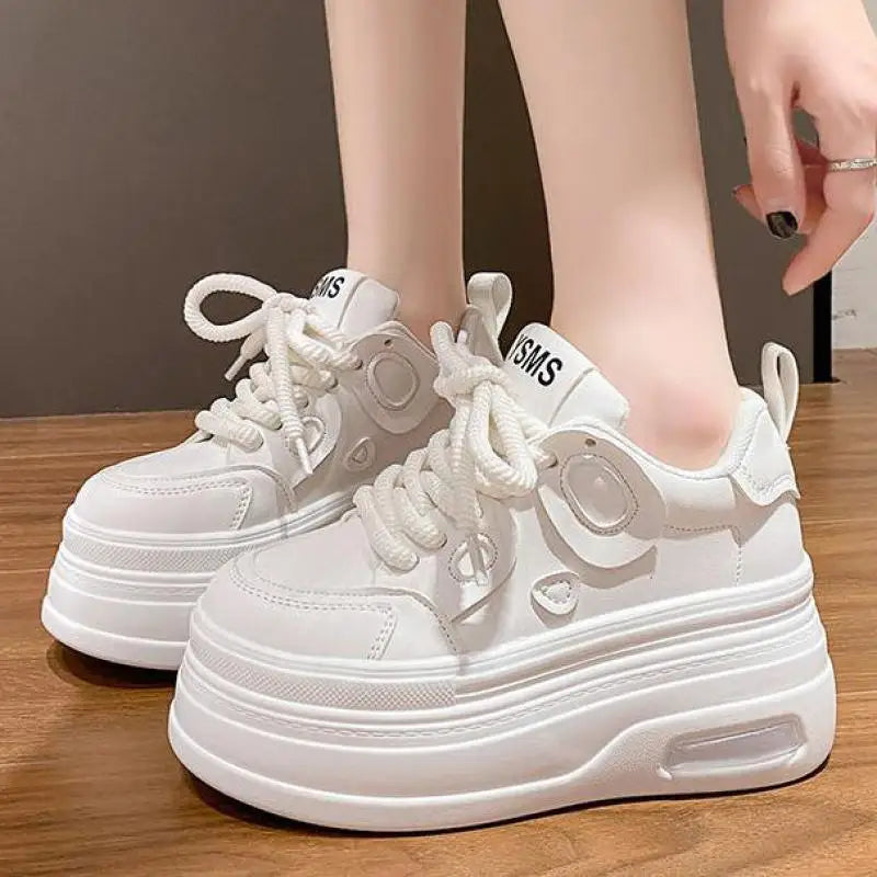 New Purple Sneakers Women Platform Casual Shoes Women Sneakers Breathable Comfortable Thick Sole Sneakers Women Designer Shoes