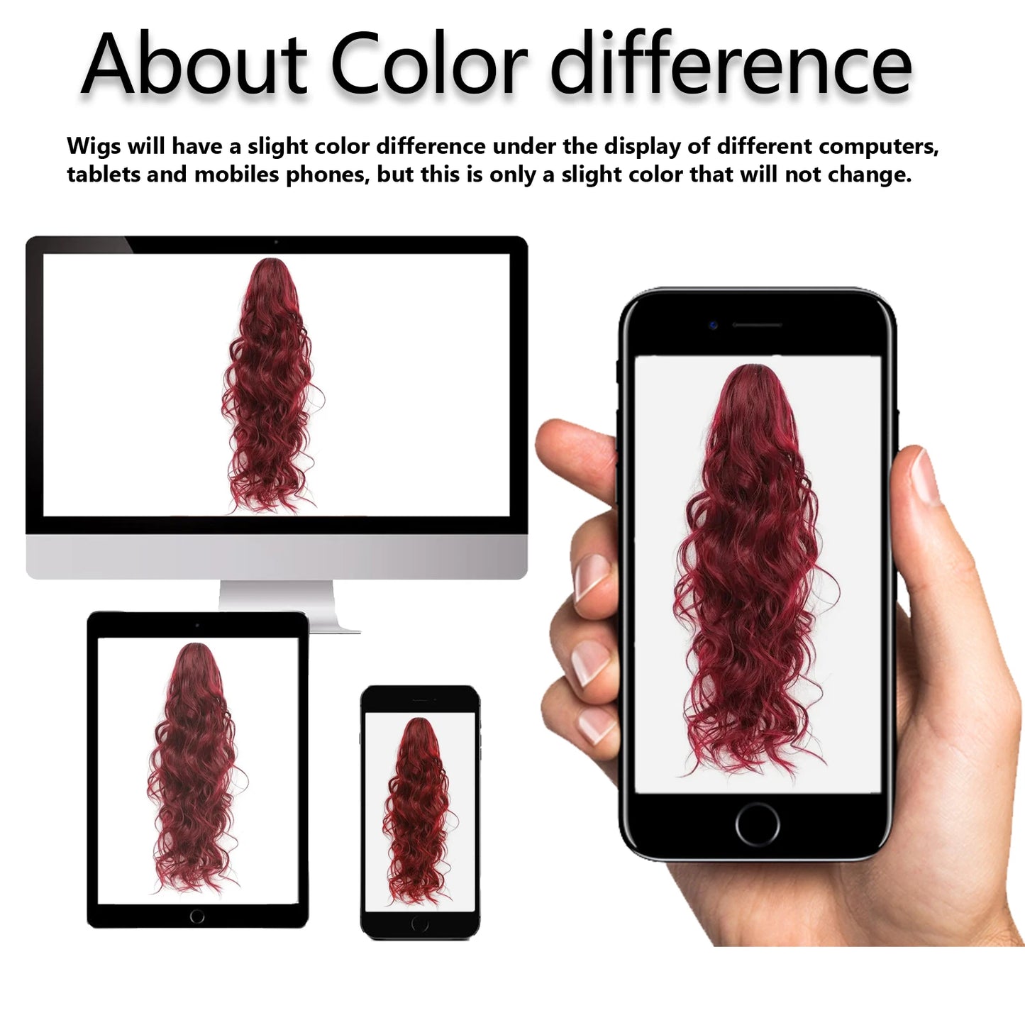 Tereshar Synthetic Ponytail Extension Claw Ponytail Extension Wavy Curly pony tails hair extensions Fake Hair Pieces for Women