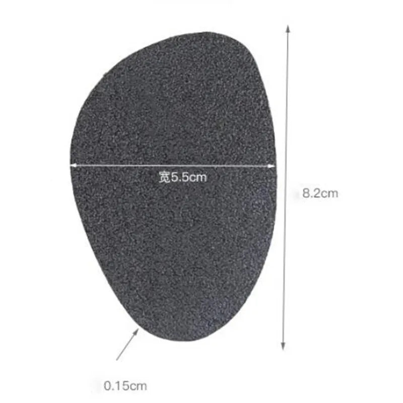 10pcs 8X5CM Shoe Sole Wear-resistant Protector High Heel Sandal Rubber Non-slip Outsole Pad Frosted Mat Shoes Bottom Stickers