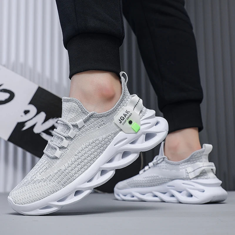 Plus Big Size 49 50 51 52 Men Mesh Sneakers Shock Absorbing Running Shoes Breathable Casual Walking Athletic Sports Trainers