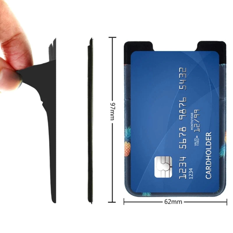 Adhesive Cell Phone Credit Card Holder Sticker Pocket Wallet for Case Card Ho Drop Shipping