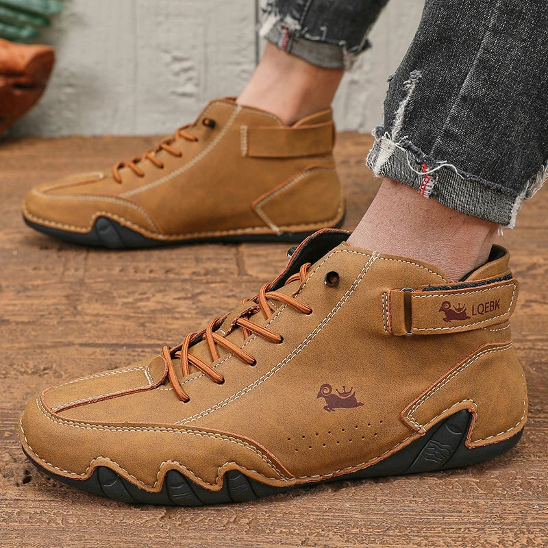 Leisure Men's Boots High-quality Stitching Soft Sole Comfortable Breathable Non Slip Durable Upper Cycling Couple Platform Boots