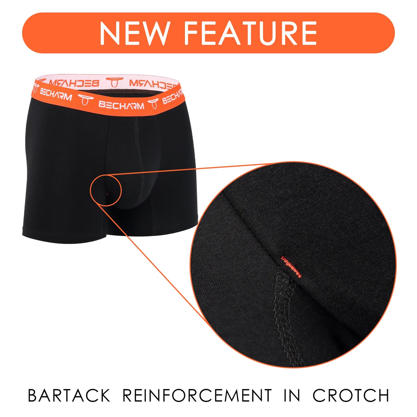 Mens Short Leg Underwear Soft Breathable Cotton Boxer Briefs Man 5 Pack Multicolor Trunks Underpants