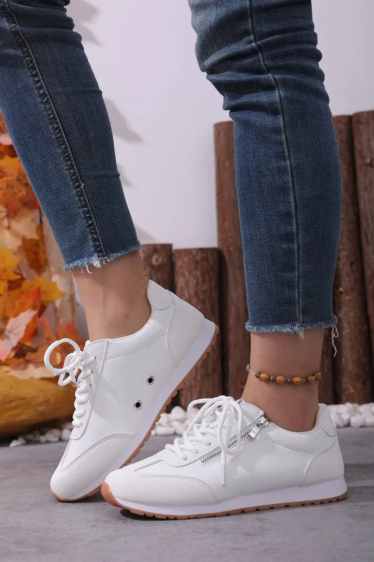 Roman Trendy Spring/Autumn Running Shoes Student Campus Flat Vulcanized Shoes Fashion Sneakers Casual Comfortable Round Head