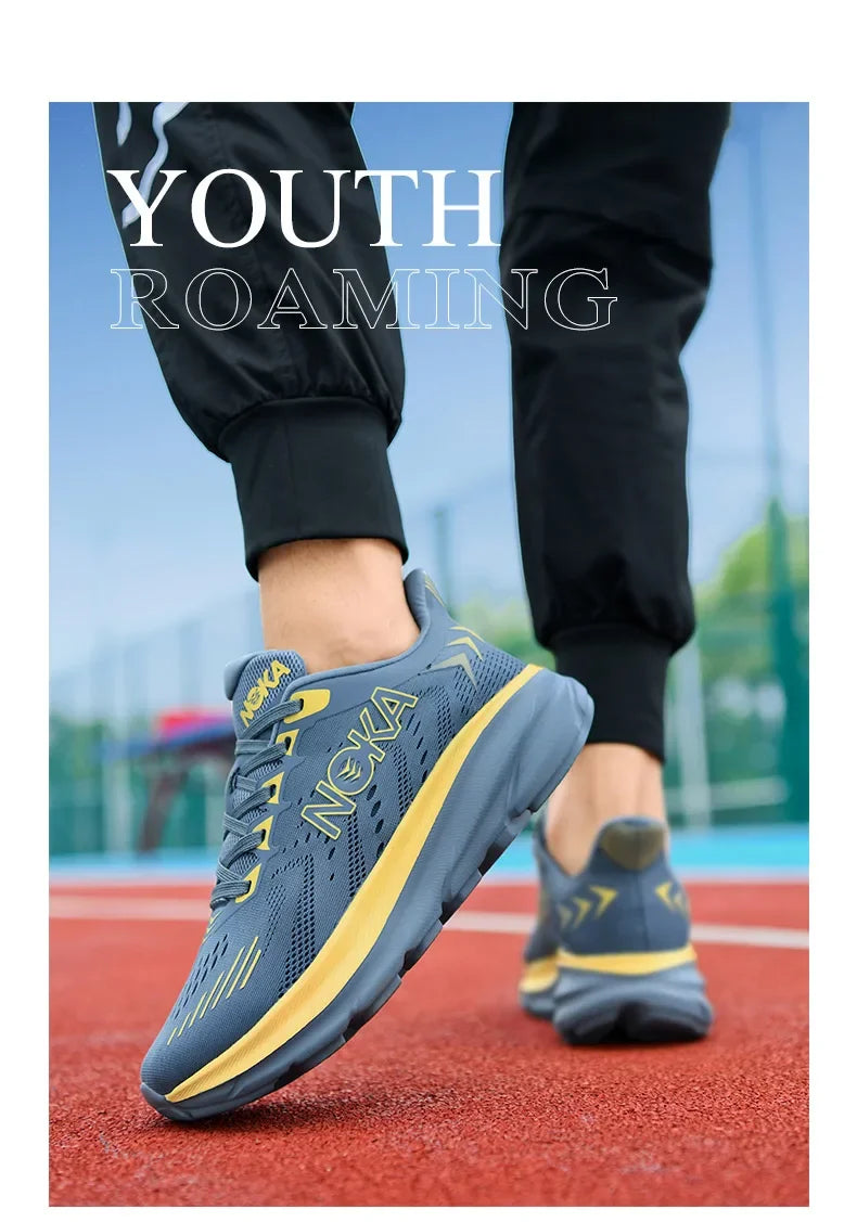 Men Sports Running Shoes Breathable Lightweight Men Comfortable Athletic Nonskid Sneakers