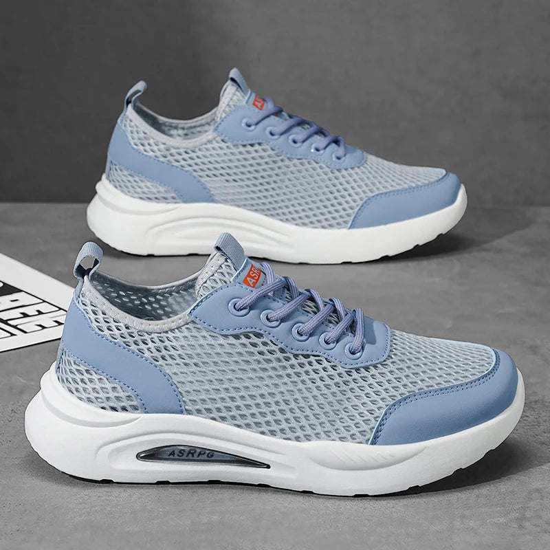 New Summer Sports Shoes for Men, Versatile Low-Top Trendy Running Shoes, Casual Mesh Fashion Shoes Suitable for Outdoor Sports