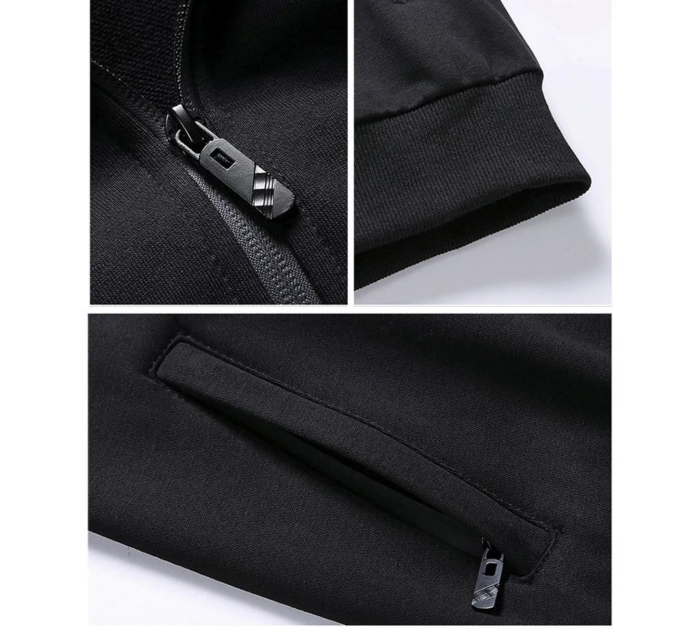 Mens Sportwear Sets Autumn Fashion Men Sporting Suit Sweatshirt +Sweatpants 2 Pieces Sets Men Tracksuit Running Jogging Clothing
