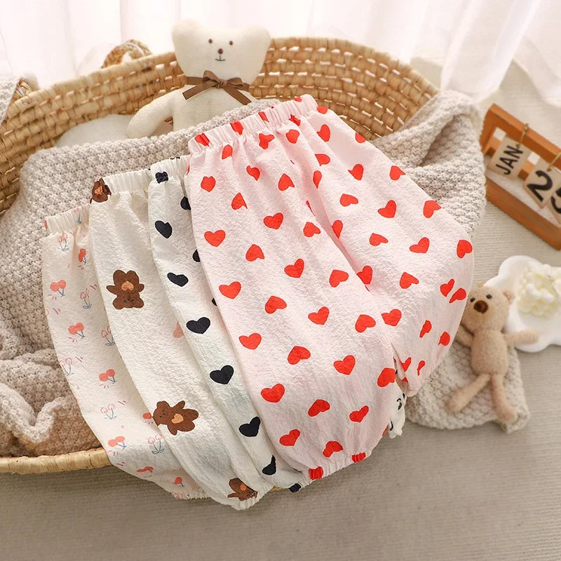 Korean Style Kids Leisure Pants 1-5 Years Summer Anti Mosquito Pants for Boys and Girls Casual Sports Pants for Children