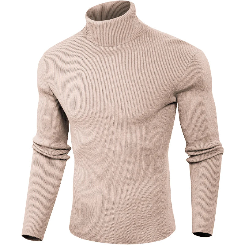 Animal Game Luxury Men's Cold Blouse Casual Sweaters Woolen Turtleneck Pullover Basic Stripes Tshirts Warm Sweatshirt Knit Men BAZAARHUBO