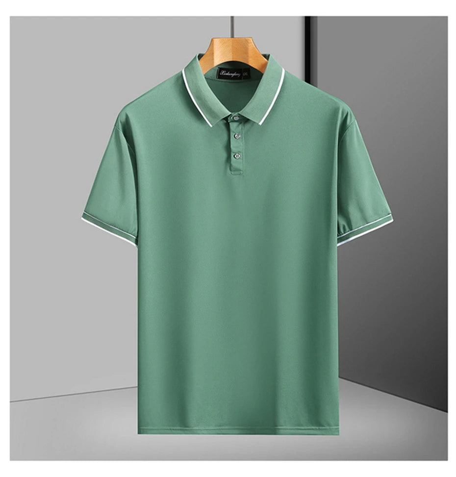 13XL Plus Size Polo Shirt Summer Short Sleeve Polo Shirts Men Fashion Casual Breathable Shirts Male Summer Tops 12XL 13XL
