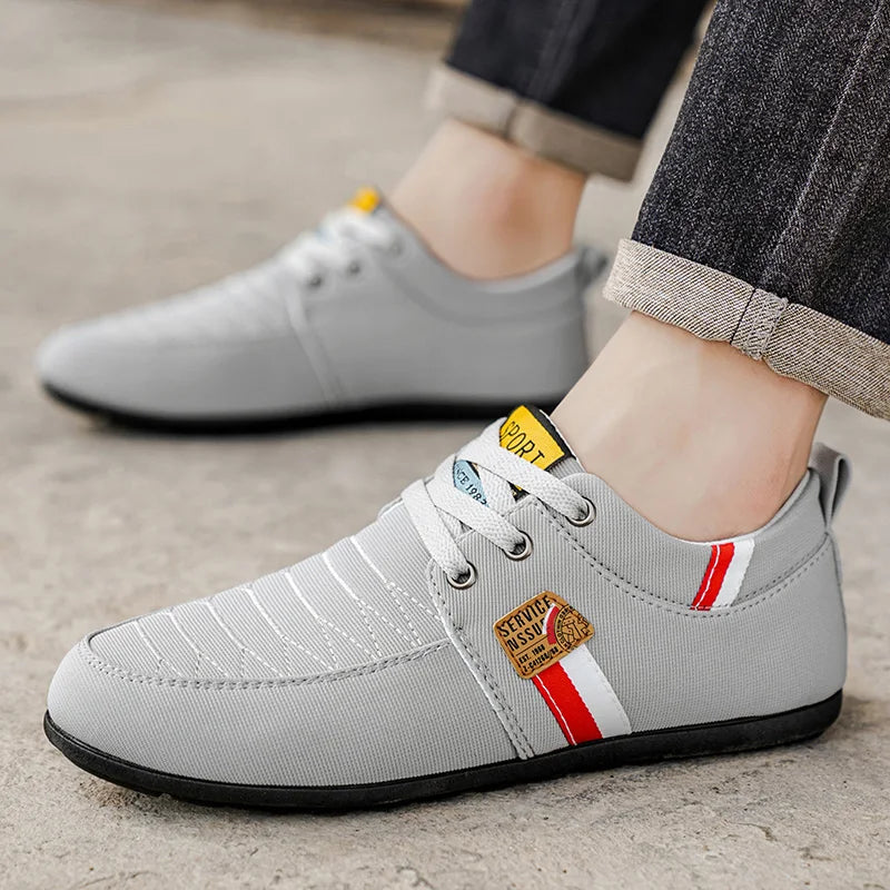 Men's Shoes New Style 2026 Spring and Autumn Flat Lightweight Sports Fashion Versatile Soft-Soled Casual Shoes Men's Simple Breathable Men's Shoes
