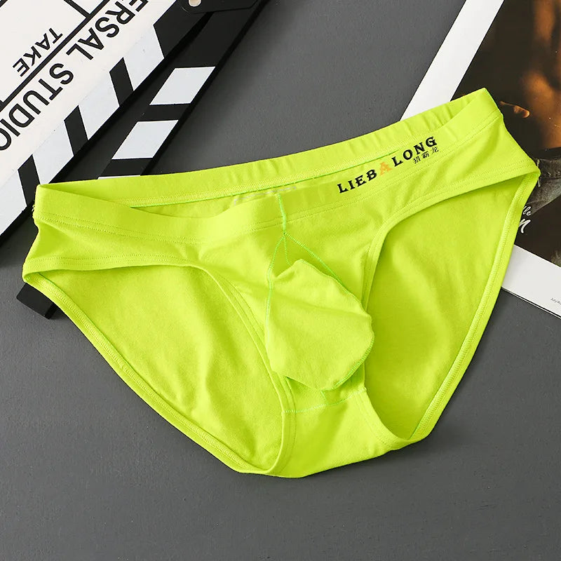 Men Briefs Low Waist Underpants Cueca Sports Breathable U Convex Pouch Lingerie Underwear Jockstrap Low Waist Soft Panties