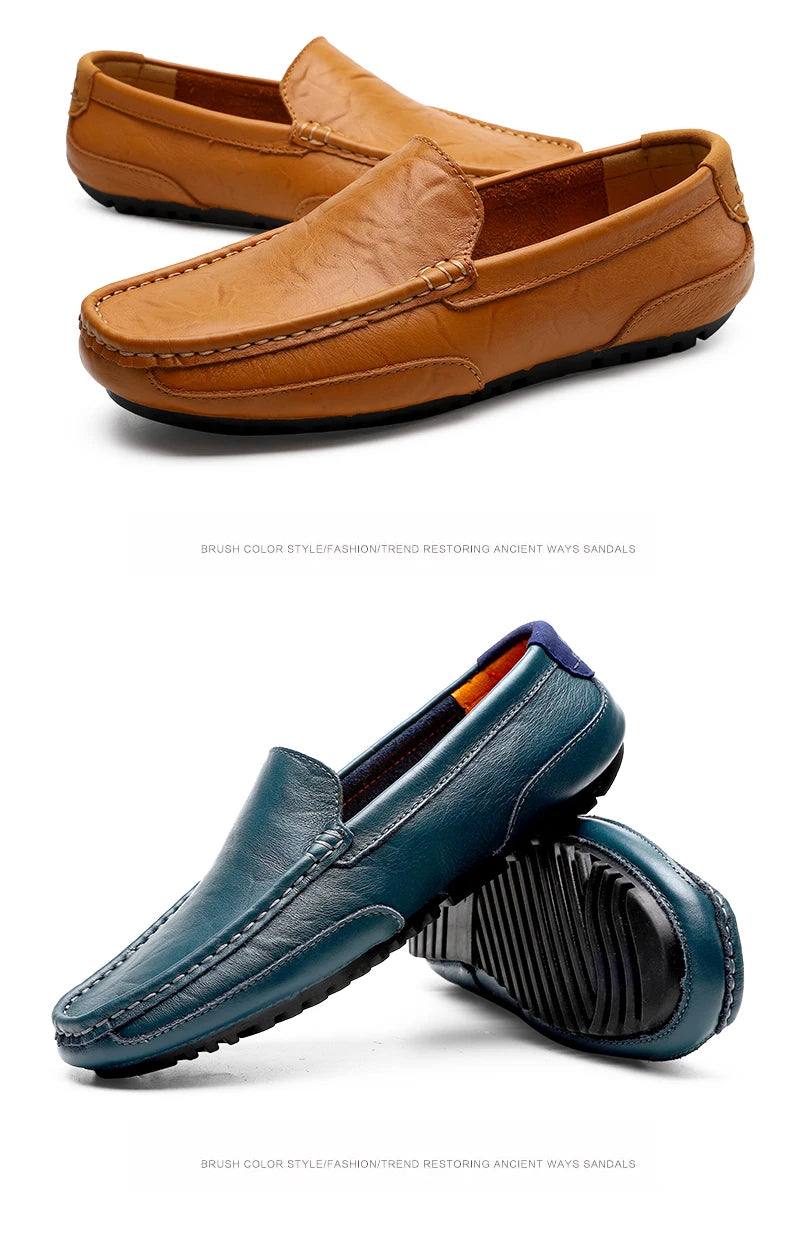 Men's shoes 2023 Casual fashion Men's casual wear Formal men's driving shoes Casual men leather shoes