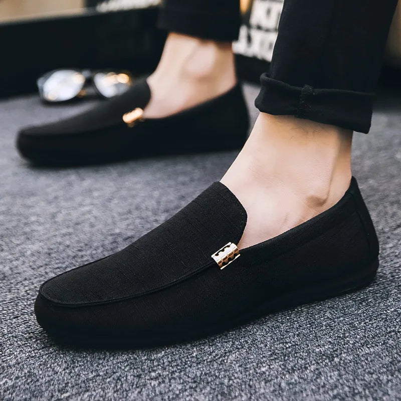 Men's Casual Shoes Soft Sole Loafers High Quality Slip on Sneakers Comfortable Men Driving Shoes Formal Party Flats Plus Size 46