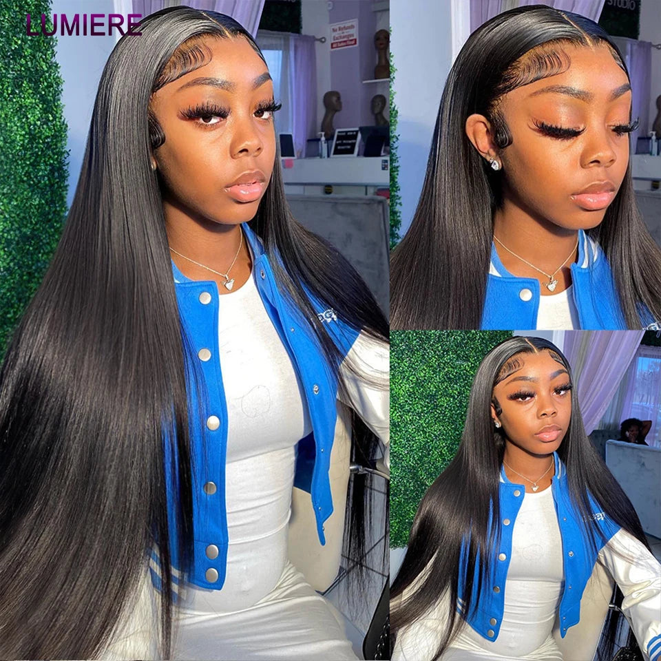 38 40 Inch Bone Straight 100% Virgin Unprocessed Human Hair Bundles Deal Raw Hair Extensions Brazilian Natural Black Wholesale