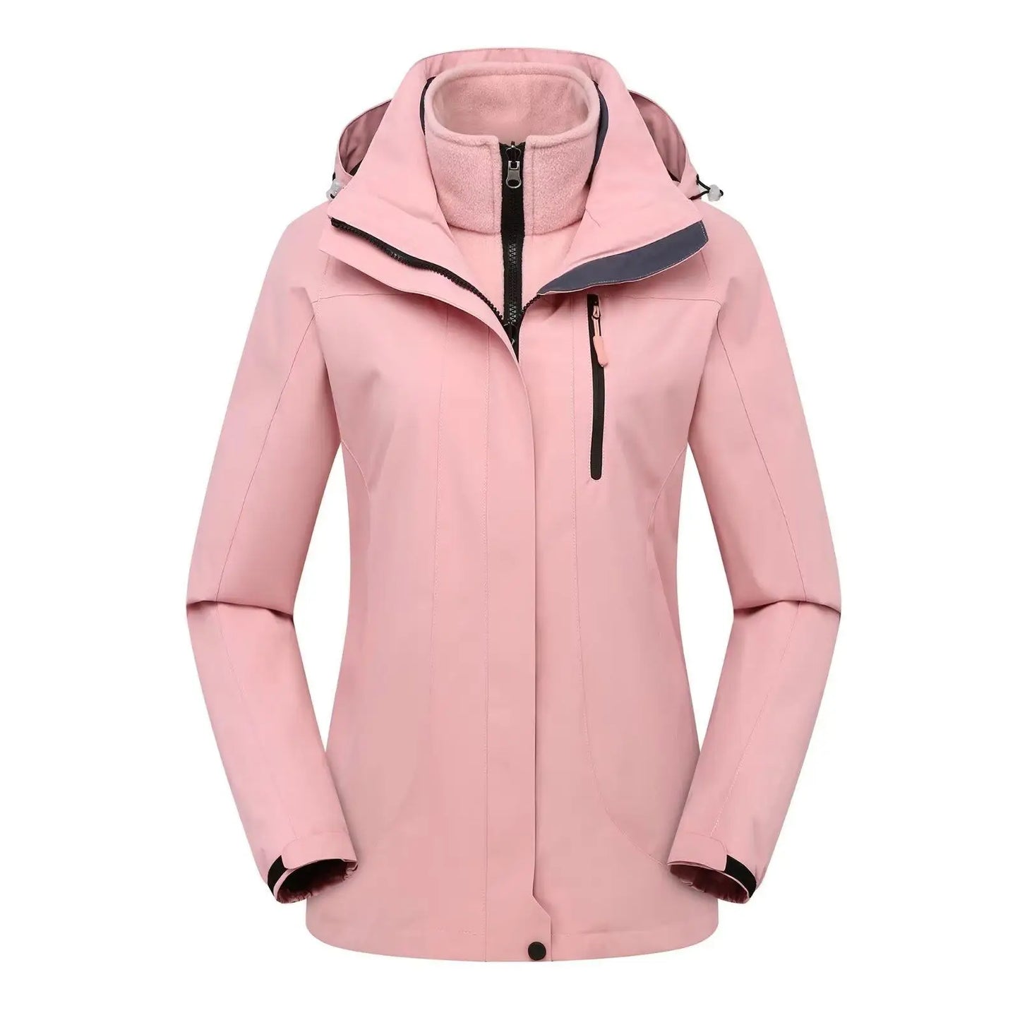 Outdoor Assault Jacket Men Women Two-piece Set With Plush And Thickened Team Uniform Workwear Print Logo Autumn Winter Jacket