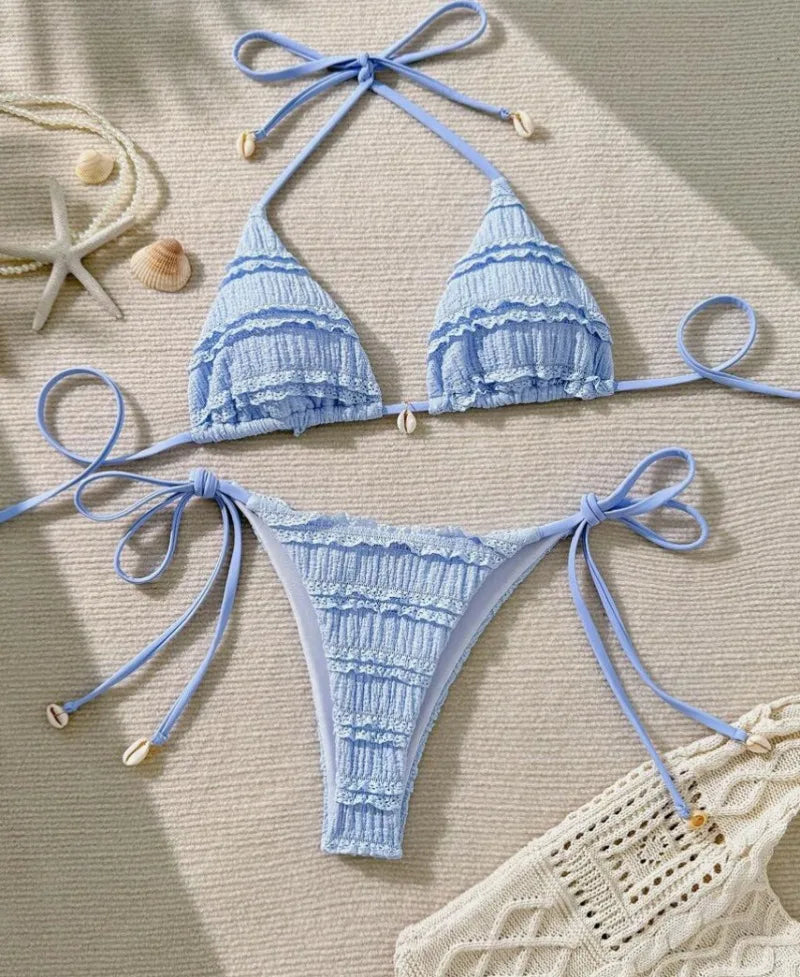 Sexy Bikini Two-Piece Swimsuit Split Swimwear Female Swimming Bathing Suit Women Bikini Set Beachwear Biquine Brasileiro