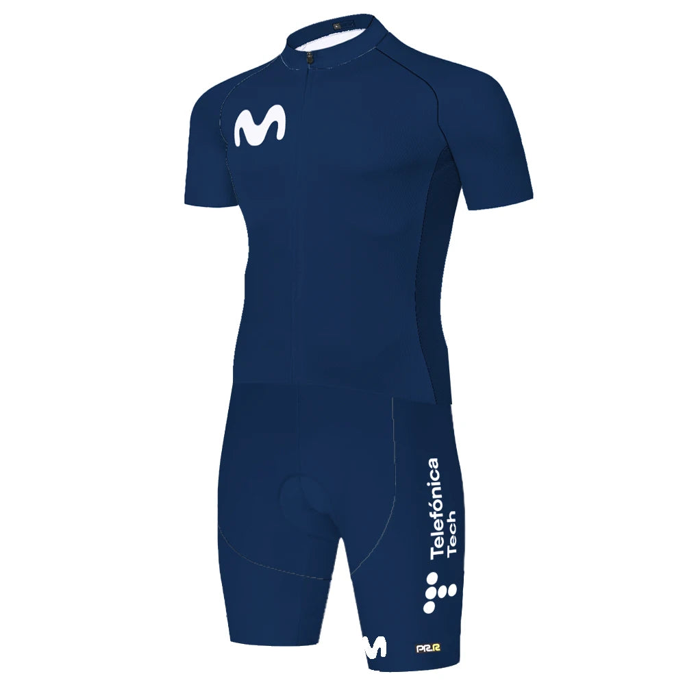 Movistar triathlon suit men Maillot Jumpsuit Road Racing Skinsuit Bike Jersey Sports Wear shorts cycling maillot cyclisme homme