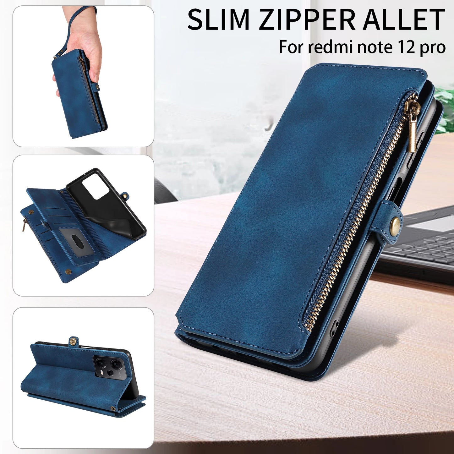 For Xiaomi Redmi Note 15 14 13 15C Poco X7 Pro F5 12 13C 14C 13T 15T Plus 5g Cases 4g Leather Wallet Card Holder Flip Phone Bags