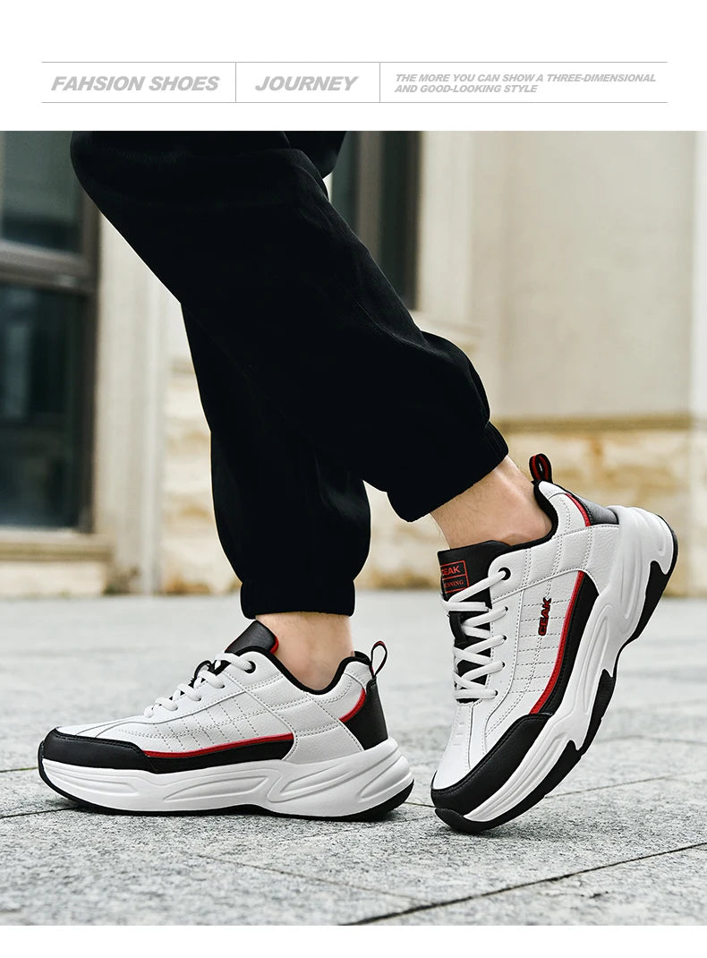 Men's new sports shoes four season casual fashion versatile wear-resistant comfortable thick soled sports shoes running sneakers
