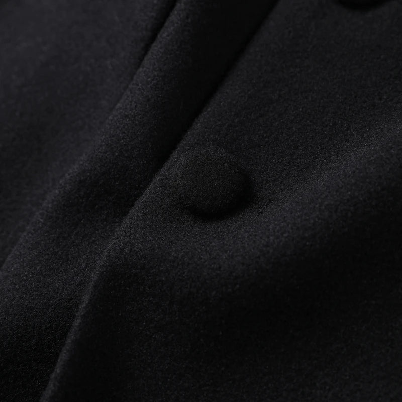 Elegant Long Coat Women V-neck Solid Slim Single-breasted Waist-closed Jackets Lady 2026 Spring Chic Female Streetwear